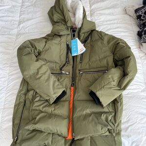 Olive Green Puffer Jacket